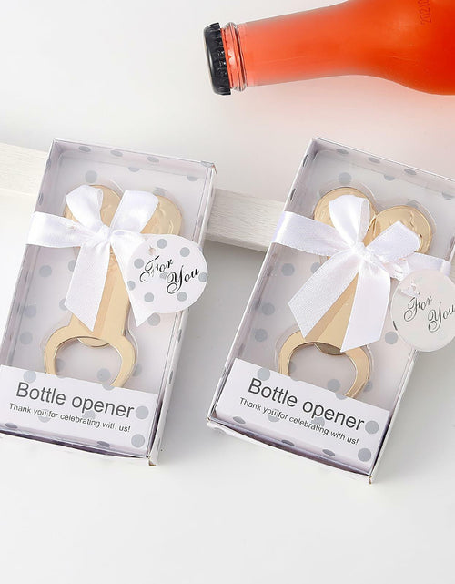 Load image into Gallery viewer, Tough Guy Heavy Duty Zinc Alloy Bottle Opener 3 Pack Gold

