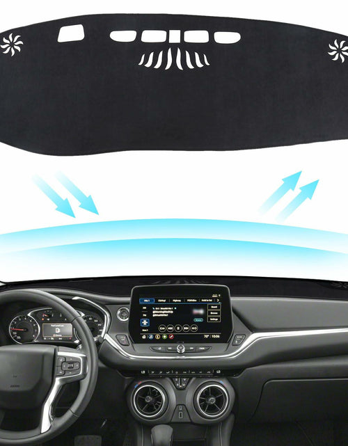 Load image into Gallery viewer, PeakPurit Black Dash Board Cover Mat Flannel for Chevy Blazer RS 2019-2026
