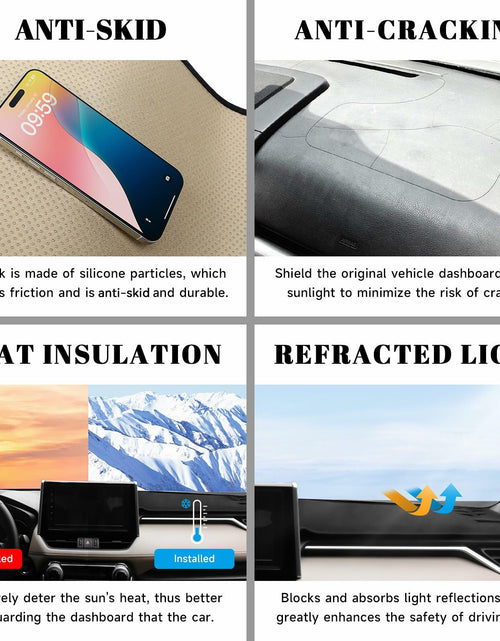 Load image into Gallery viewer, PeakPurit Black Dash Board Cover Mat Flannel for Chevy Blazer RS 2019-2026
