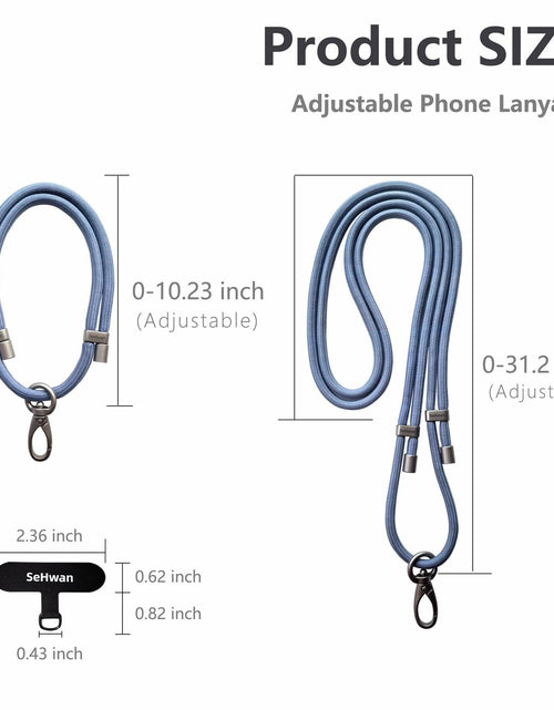 Load image into Gallery viewer, SeHwan 2-Piece Phone Lanyard Set Neck &amp; Wrist Strap Pink Polyester Fashion
