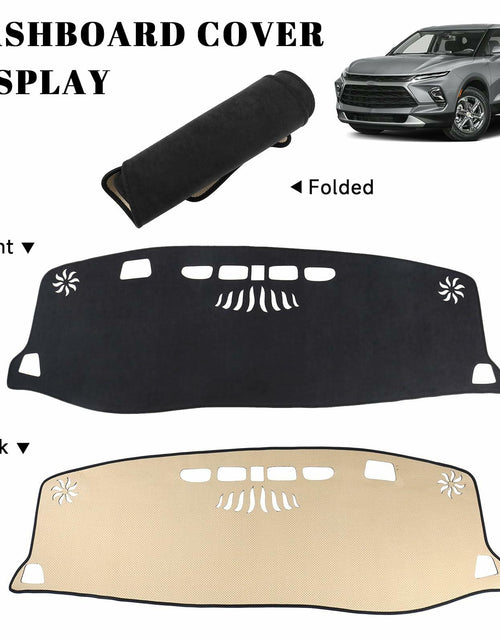 Load image into Gallery viewer, PeakPurit Black Dash Board Cover Mat Flannel for Chevy Blazer RS 2019-2026
