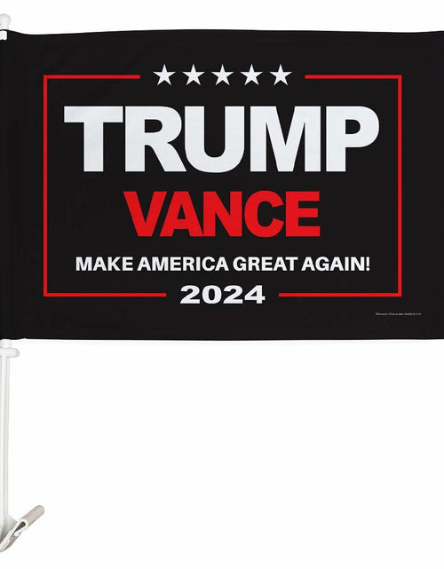 Load image into Gallery viewer, Ornament Collection Trump Vance 2024 Car Flag Window Clip Mount Kit USA
