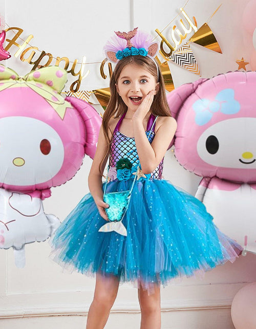 Load image into Gallery viewer, HKWRZK 2 Pcs Kawaii Cartoon Pink Foil Balloons Birthday Party Decor
