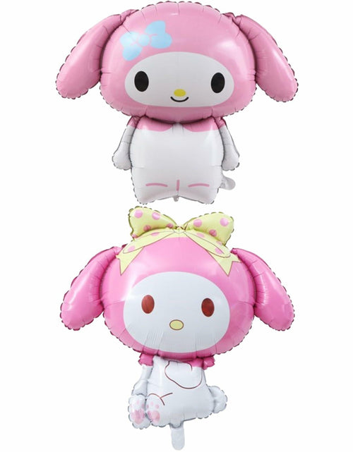 Load image into Gallery viewer, HKWRZK 2 Pcs Kawaii Cartoon Pink Foil Balloons Birthday Party Decor

