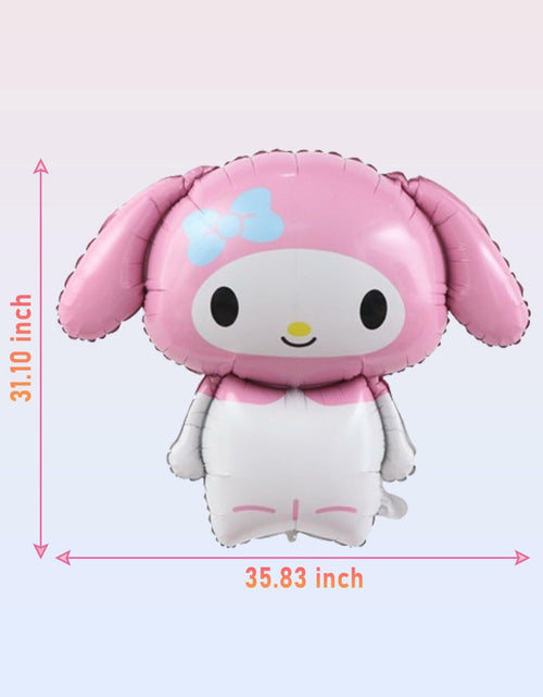 Load image into Gallery viewer, HKWRZK 2 Pcs Kawaii Cartoon Pink Foil Balloons Birthday Party Decor
