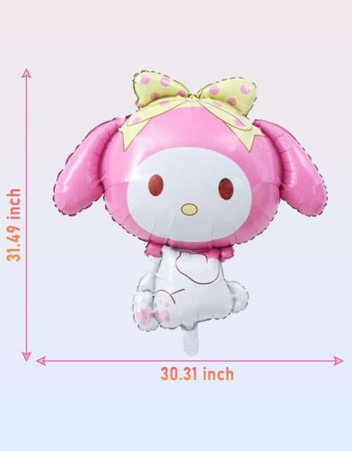 Load image into Gallery viewer, HKWRZK 2 Pcs Kawaii Cartoon Pink Foil Balloons Birthday Party Decor
