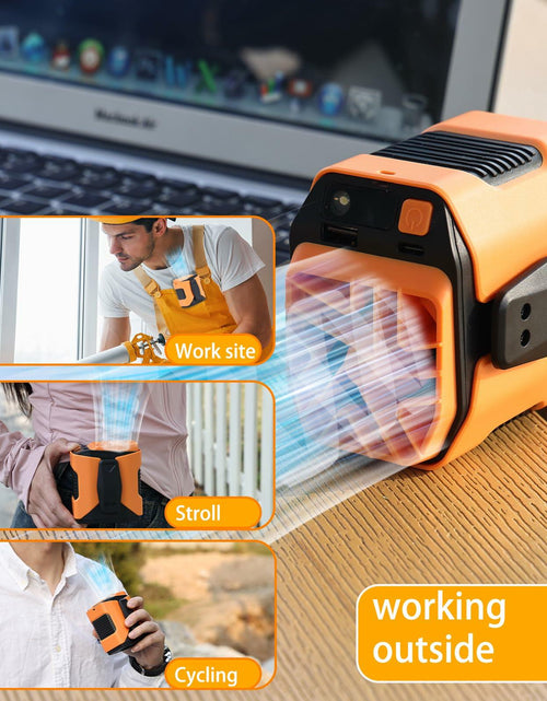 Load image into Gallery viewer, wz-ruijiang 2025 Upgrade Portable Waist Fan 13000 Speed Clip-On Black
