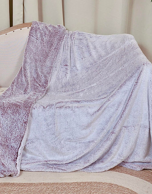 Load image into Gallery viewer, longmaya Plush Cozy Fleece Throw Blanket Brown 60x80 Soft Lightweight
