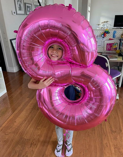 Load image into Gallery viewer, 40in Pink Number 9 Balloon Large Foil Birthday Decoration for Men Women Kids
