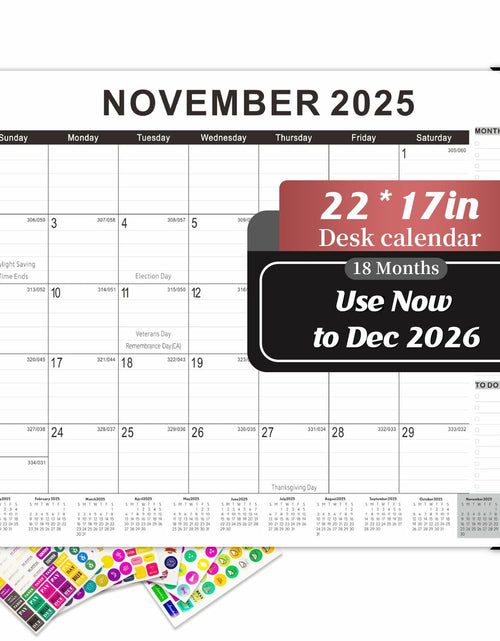 Load image into Gallery viewer, Gannyfer 2026 Desk Calendar 22x17 Large Monthly Planner with To-Do List
