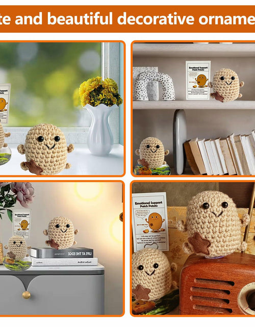 Load image into Gallery viewer, Mini Positive Potato Doll 3in Knit Plush with Card Cute Gift for Friends Family
