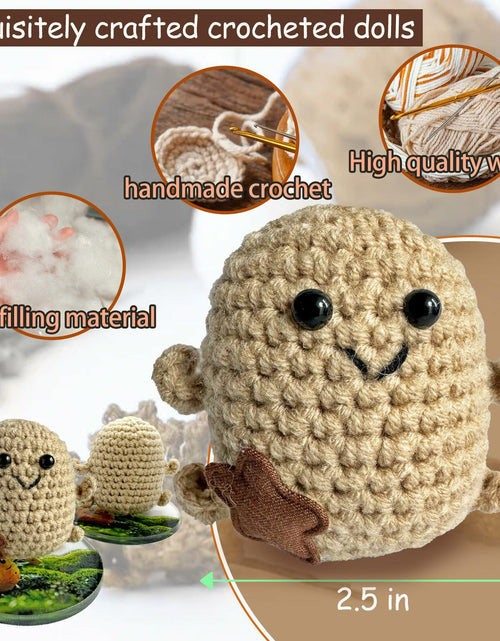 Load image into Gallery viewer, Mini Positive Potato Doll 3in Knit Plush with Card Cute Gift for Friends Family
