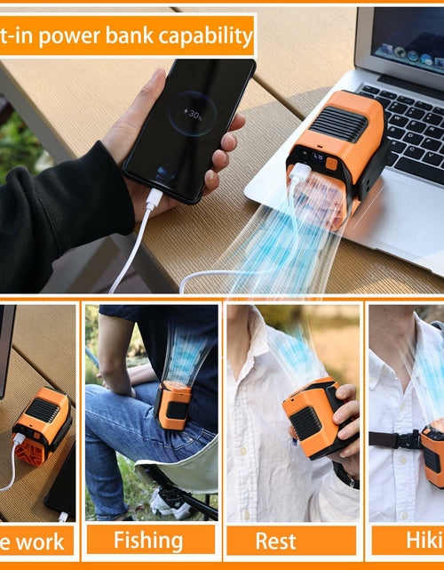Load image into Gallery viewer, wz-ruijiang 2025 Upgrade Portable Waist Fan 13000 Speed Clip-On Black
