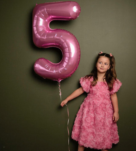 40in Pink Number 9 Balloon Large Foil Birthday Decoration for Men Women Kids