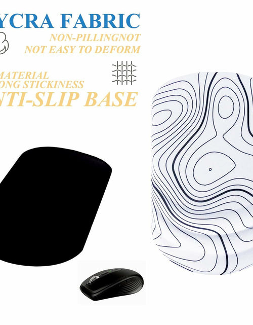 Load image into Gallery viewer, Viorichve Ergonomic Mouse Pad with Wrist Rest Support Non-Slip PU Base Black
