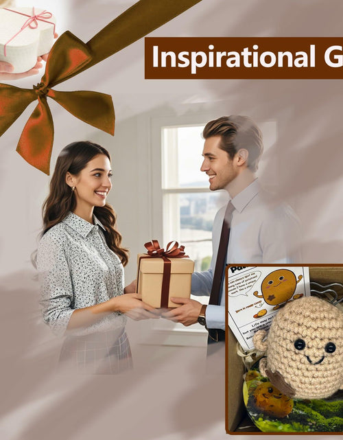 Load image into Gallery viewer, Mini Positive Potato Doll 3in Knit Plush with Card Cute Gift for Friends Family
