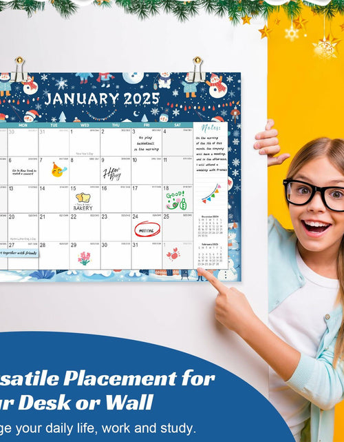 Load image into Gallery viewer, Gannyfer Large Desk Calendar 2025-2026 22x17 Planner with To-Do List Snow
