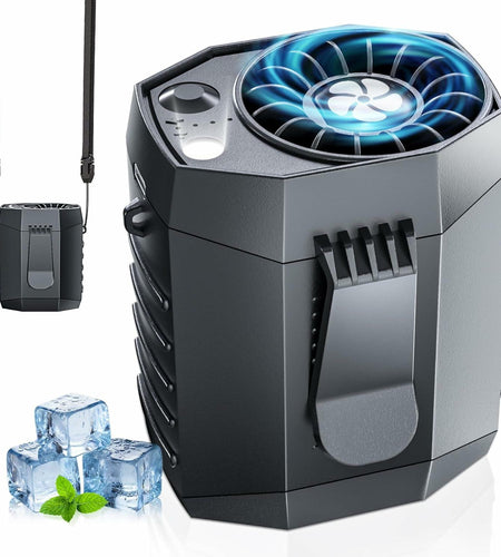 wz-ruijiang 2025 Upgrade Portable Waist Fan 13000 Speed Clip-On Black