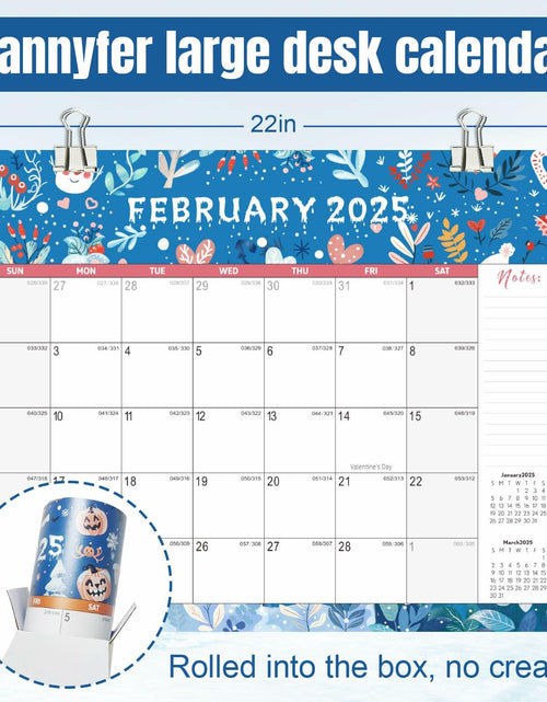 Load image into Gallery viewer, Gannyfer Large Desk Calendar 2025-2026 22x17 Planner with To-Do List Snow

