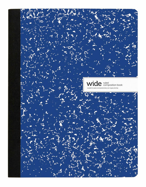 Load image into Gallery viewer, Office Depot Composition Notebook Wide Ruled Blue 100 Sheets 9.75x7.5
