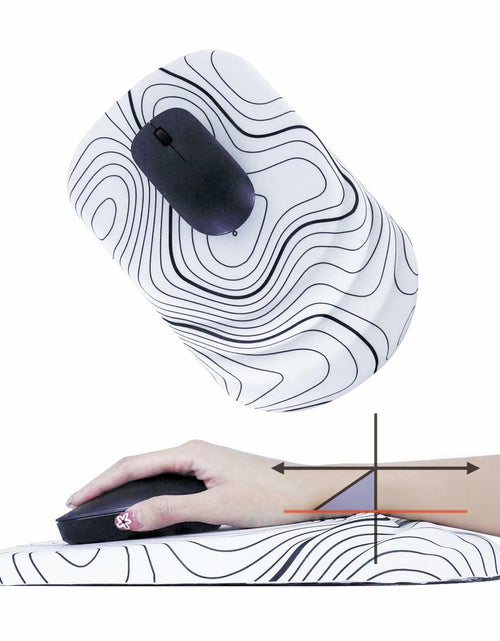Load image into Gallery viewer, Viorichve Ergonomic Mouse Pad with Wrist Rest Support Non-Slip PU Base Black
