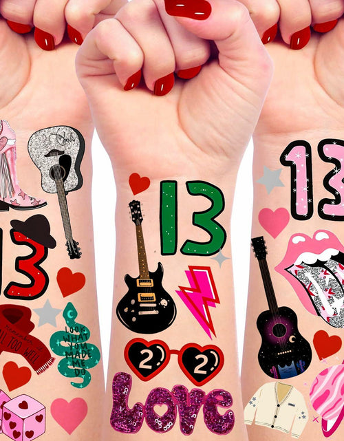 Load image into Gallery viewer, TS Music Album Temporary Tattoos 4 Sheets Birthday Party Favor Set
