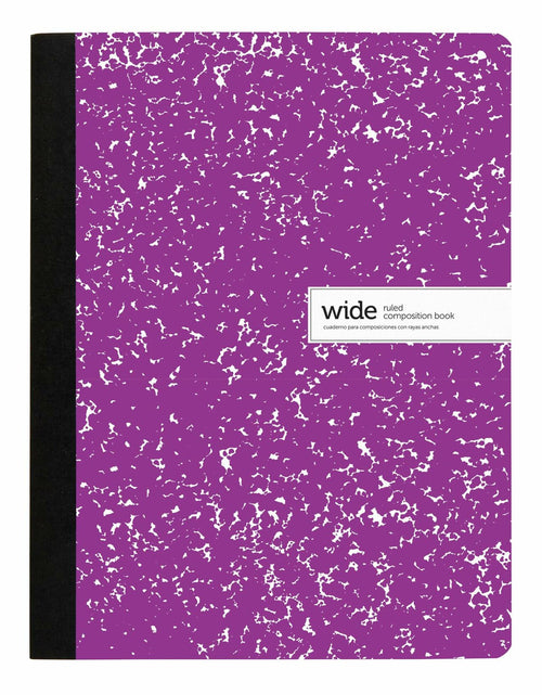 Load image into Gallery viewer, Office Depot Composition Notebook Wide Ruled Purple 100 Sheets 9.75x7.5
