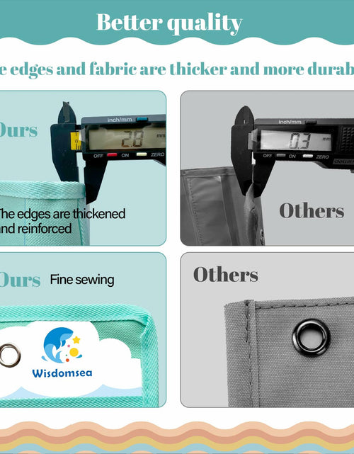 Load image into Gallery viewer, Wisdomsea Pocket Chart Classroom Blue 39 Double-Sided Erasable Cards
