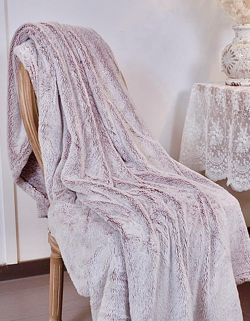 Load image into Gallery viewer, longmaya Plush Cozy Fleece Throw Blanket Brown 60x80 Soft Lightweight
