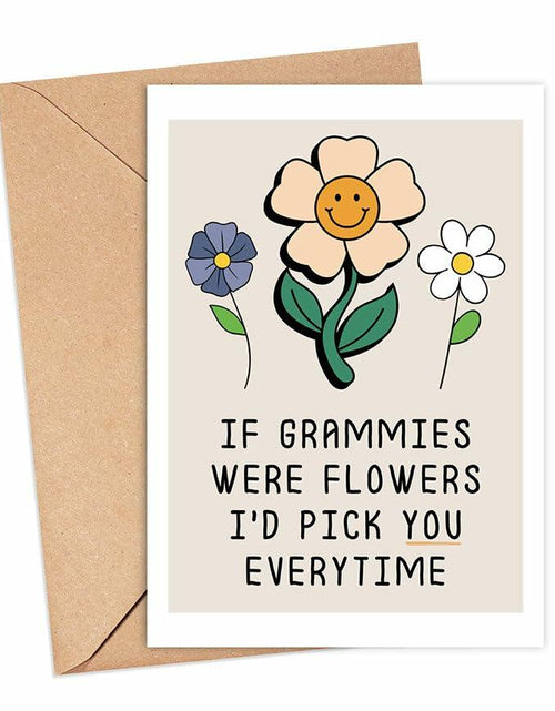 Load image into Gallery viewer, YoungGift Grammie Birthday Flower Card Mother's Day Thank You Multicolor

