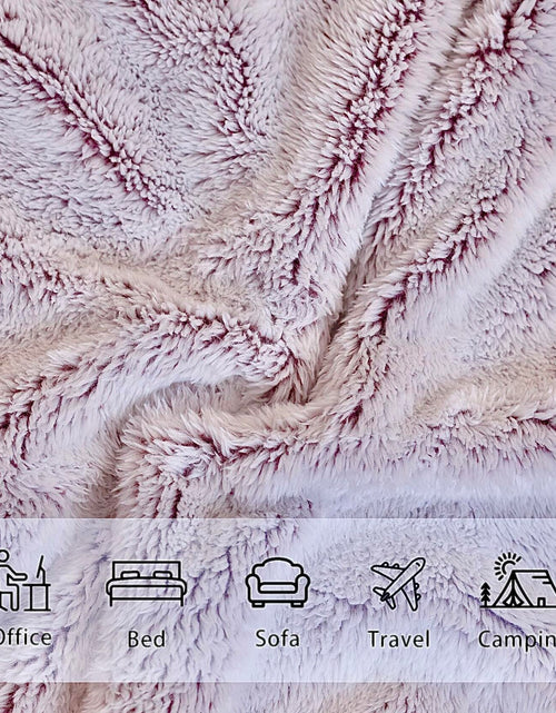 Load image into Gallery viewer, longmaya Plush Cozy Fleece Throw Blanket Brown 60x80 Soft Lightweight
