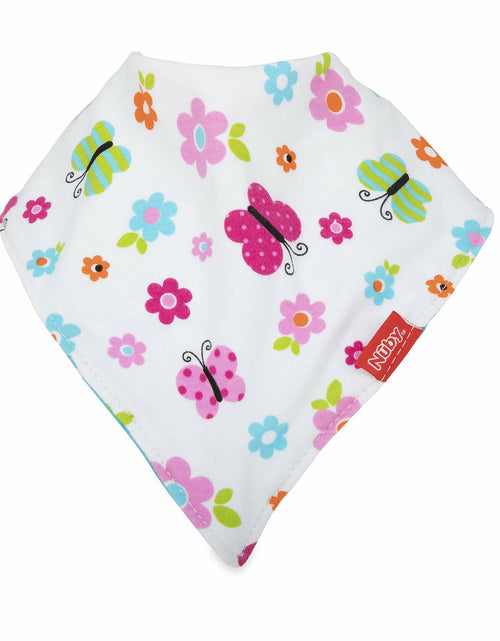 Load image into Gallery viewer, Nuby 2 Pack Bandana Bibs Super Absorbent Dribble Catcher for Girls
