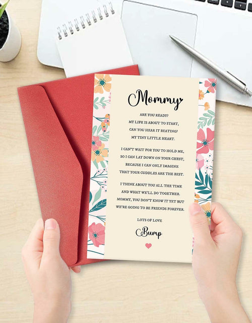 Load image into Gallery viewer, hvdler Poem Mother's Day Card for New Mom First Mother's Day Card White
