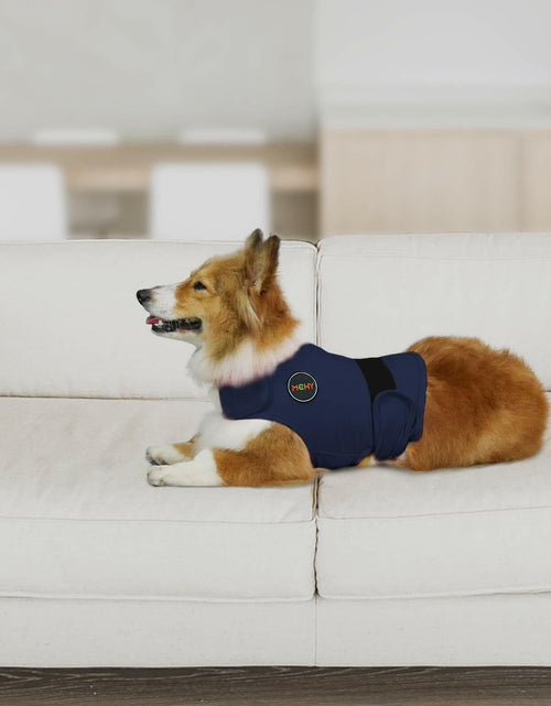 Load image into Gallery viewer, MCHY Dog Anxiety Vest, Anxiety Relief for Dogs, Dog Calming Coat (Navy M)

