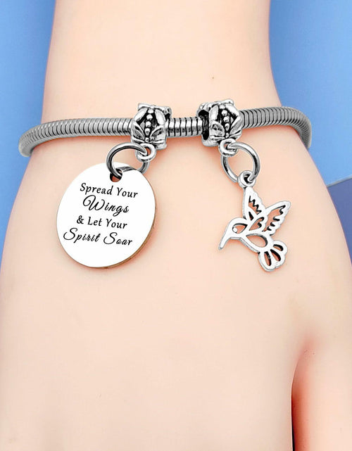 Load image into Gallery viewer, DlaeKua Silver Bracelet Hummingbird Jewelry Christmas Gift Women
