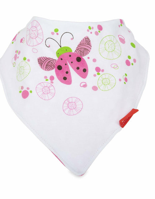 Load image into Gallery viewer, Nuby 2 Pack Bandana Bibs Super Absorbent Dribble Catcher for Girls
