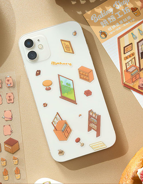 Load image into Gallery viewer, Zxvskr 8 Sets DIY 3D House Stickers Cartoon Colourful Convenience Fruit Flower
