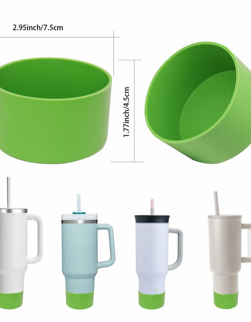Load image into Gallery viewer, TFAK 2Pcs Light Green Silicone Boot for Stanley Quencher 30oz 40oz Hydro Flask
