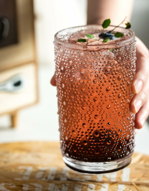 Load image into Gallery viewer, KEMORELA 6PCS Hobnail Old-Fashioned Glasses Set 15oz with Reusable Straws
