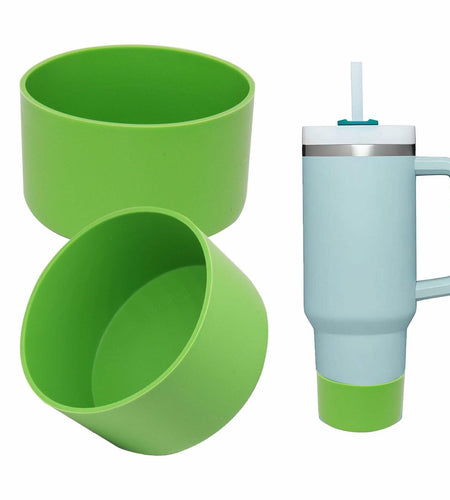 TFAK 2Pcs Light Green Silicone Boot for Stanley Quencher 30oz 40oz Hydro Flask