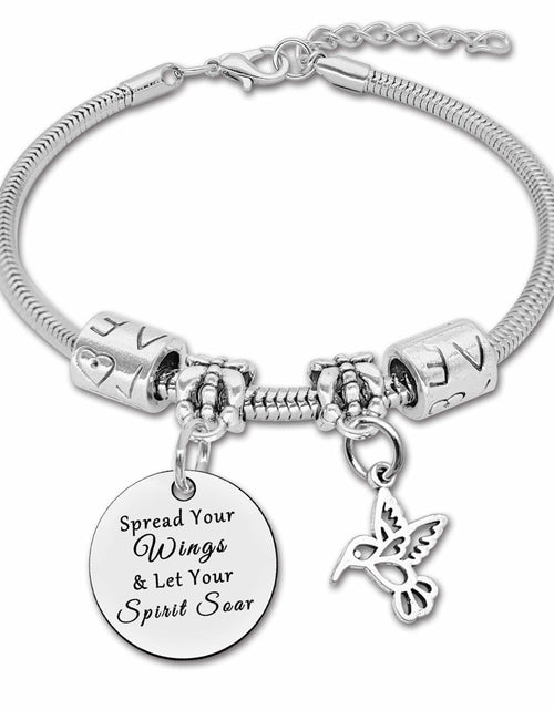 Load image into Gallery viewer, DlaeKua Silver Bracelet Hummingbird Jewelry Christmas Gift Women
