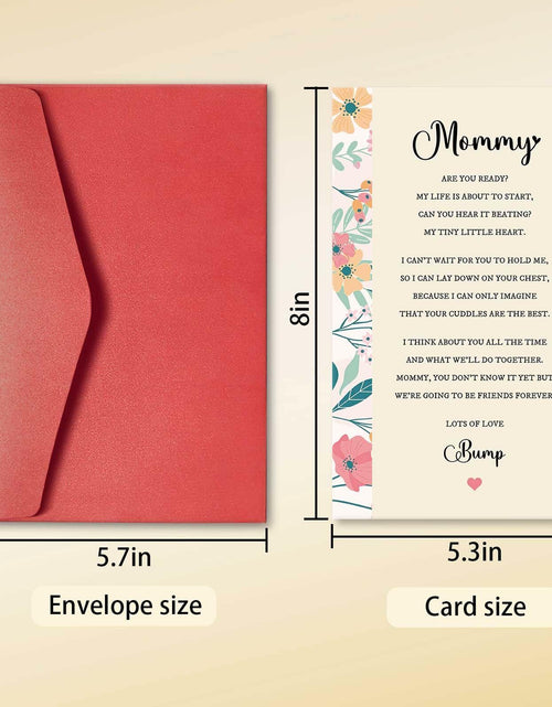 Load image into Gallery viewer, hvdler Poem Mother's Day Card for New Mom First Mother's Day Card White
