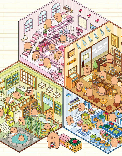 Load image into Gallery viewer, Zxvskr 8 Sets DIY 3D House Stickers Cartoon Colourful Convenience Fruit Flower
