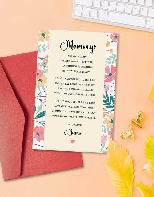 Load image into Gallery viewer, hvdler Poem Mother's Day Card for New Mom First Mother's Day Card White
