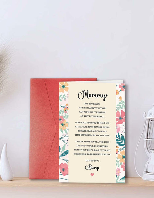 Load image into Gallery viewer, hvdler Poem Mother's Day Card for New Mom First Mother's Day Card White
