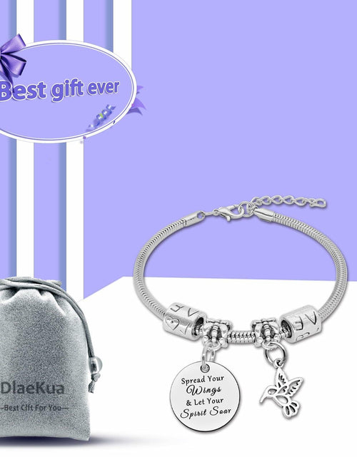 Load image into Gallery viewer, DlaeKua Silver Bracelet Hummingbird Jewelry Christmas Gift Women

