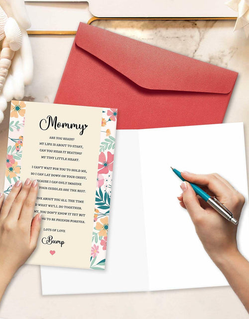 Load image into Gallery viewer, hvdler Poem Mother's Day Card for New Mom First Mother's Day Card White
