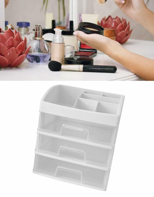 Load image into Gallery viewer, [Like New] JDEFARF Clear Desktop Storage Organizer 3 Drawers Transparent Makeup Box
