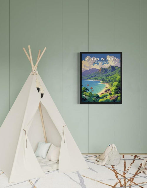 Load image into Gallery viewer, HomeArtPrint Virgin Islands National Park Retro Poster 8x10 Unframed
