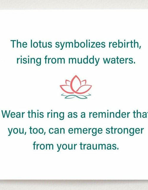 Load image into Gallery viewer, XMTYQ S925 Silver Lotus Flower Zircon Inspirational Ring Silver
